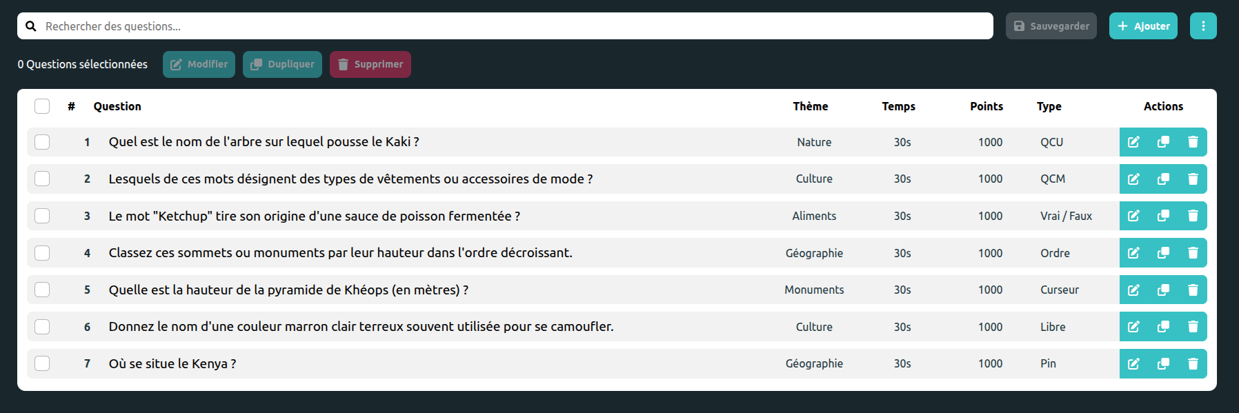 Quiz editor image